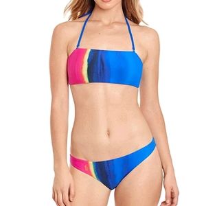 Ralph Lauren Polo Dip Dye Bandeau Hipster Bikini